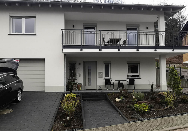 Wohnhaus fertig, Ansicht Straße, Bruchweiler Bärenbach